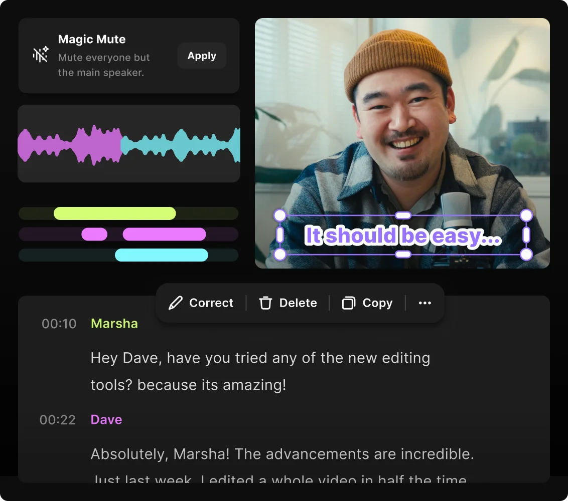 Podcast Editor Ai Powered Audio Video Editing For Podcasts